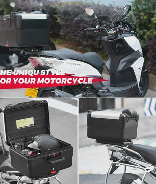 Universele Motor Topcase 40L - Waterdichte Bagagekoffer voor BMW en andere motoren