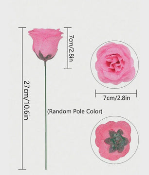 Glitter Rozen Boeket - Kunstbloemen voor Kerst, Valentijnsdag & Decoratie