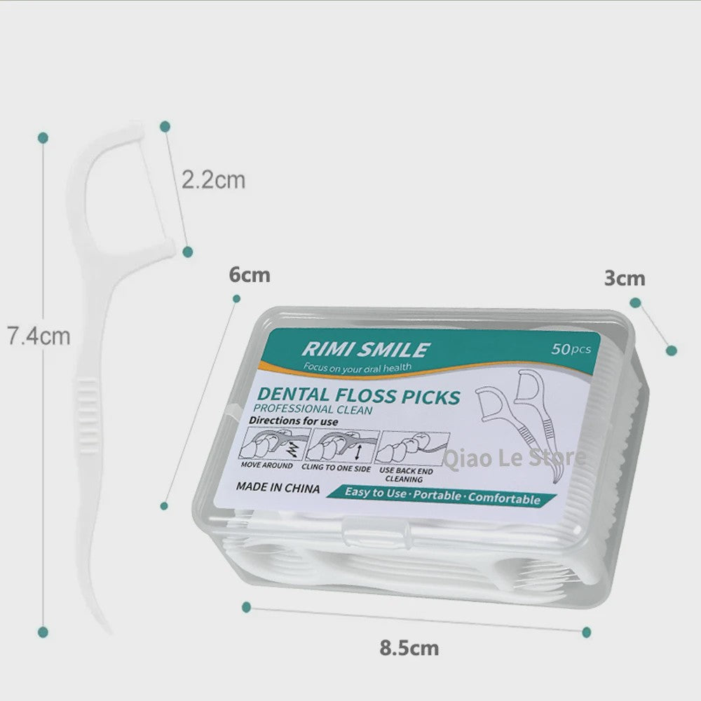 Professionele Tandflosstokjes - Draagbaar & Wegwerp voor Optimale Mondhygiëne