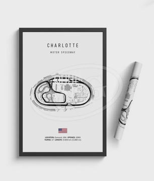 Vintage F1 Circuit Poster: Zwart-Wit Formule 1 Kunst voor de Raceliefhebber