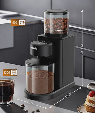 Elektrische Koffiemolen met Conische Braam, 25 Maalgraad Instellingen & Touchscreen