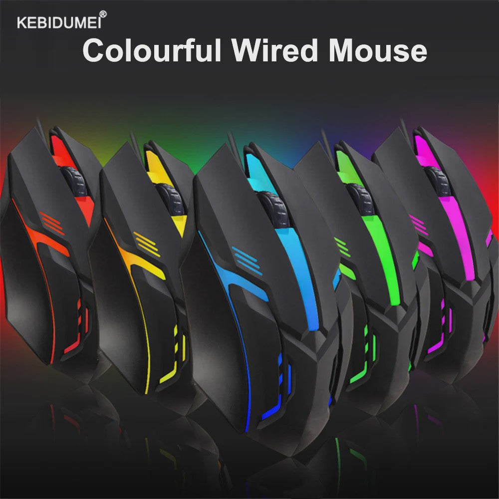 Gaming Muis met 5000 DPI, Kleurrijke LED Verlichting en Ergonomisch Design - Bedraad