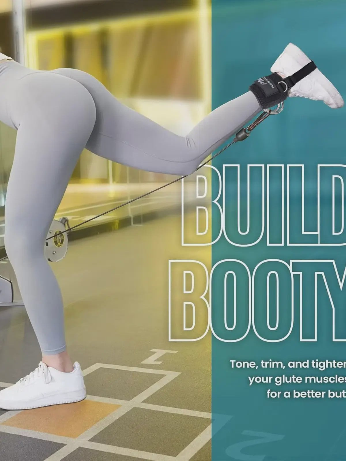 Verstelbare Enkelbanden met Padding voor Kabelmachine - Ideaal voor Glutes & Benen