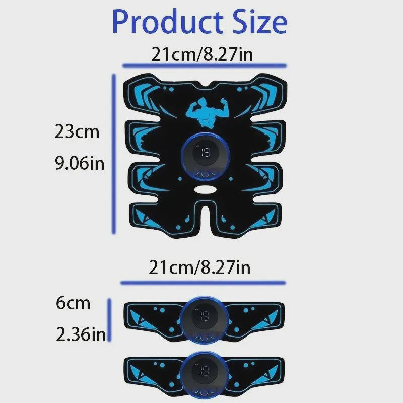 EMS Spierstimulator: Draadloze Trainer voor Buik en Armen met USB Opladen