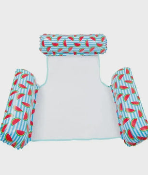 Opblaasbare Watermat & Relaxstoel met Rugleuning - Zomerse Zwembad & Vakantie Fun