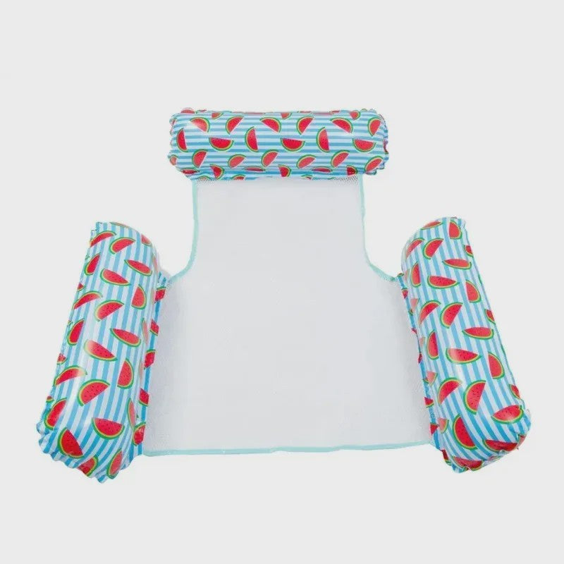 Opblaasbare Watermat & Relaxstoel met Rugleuning - Zomerse Zwembad & Vakantie Fun