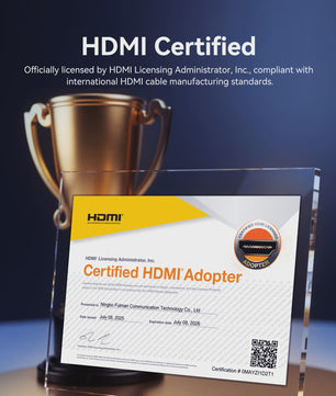 Vention 90° Hoek HDMI 2.0 Kabel - 4K@60Hz Ultra HD High-Speed voor TV, Monitor, Laptop, PS5, Xbox