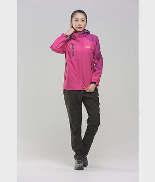 Dames Waterdichte Outdoor Jas - Winddicht & Ademend voor Wandelen, Kamperen & Reizen