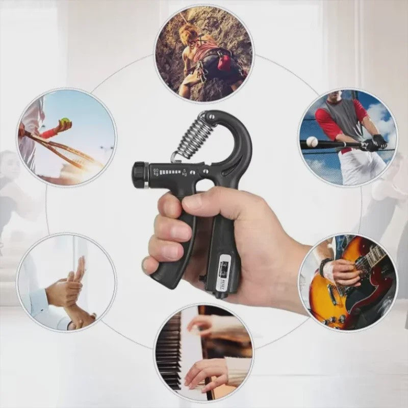 Verstelbare Handtrainer met Teller - Krachttraining & Revalidatie