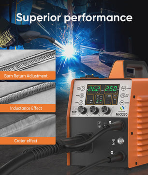 HITBOX MIG250 6-in-1 Lasapparaat: MIG, MMA, TIG, Aluminium & Pulse