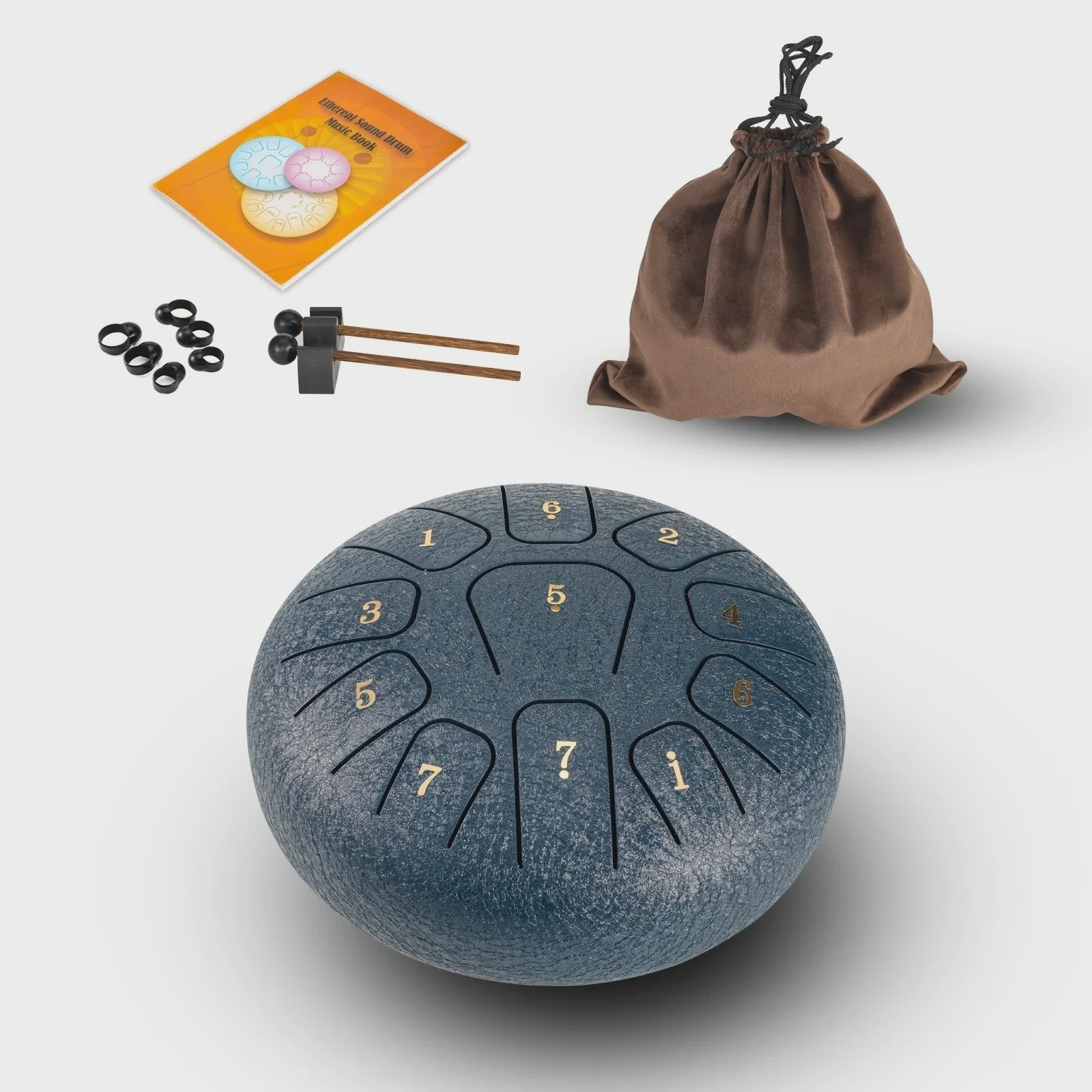 Miwayer 11-Tons Stalen Tongtrommel Geset: Klankhealing voor Yoga, Meditatie & Stressvermindering