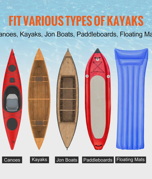 Robuuste Kayakkar met 12'' Banden - 204kg Draagvermogen, Verstelbare Breedte