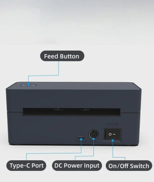 Draagbare Thermische Labelprinter - Geen Inkt Nodig, Bluetooth & USB, Hoge Snelheid voor Kleine Bedrijven