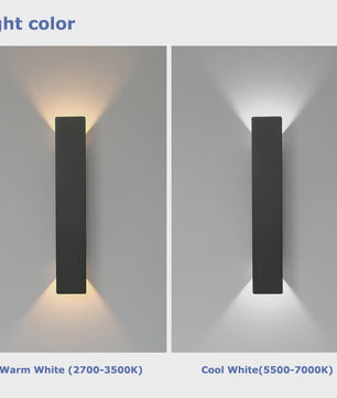 Waterdichte LED Wandlamp Buiten - Aluminium Up/Down Light - 20/41/61cm
