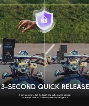 5" Smart Motorfiets Display met CarPlay, Android Auto & IP68 Waterdicht