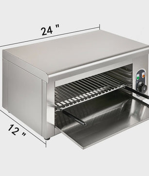 Elektrische Salamander Broiler - RVS - Verstelbaar Rooster - Professionele Keukenapparatuur