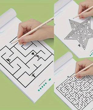 Puzzelboek Doolhoven: Verbeter Concentratie en Denkvermogen voor Jong en Oud