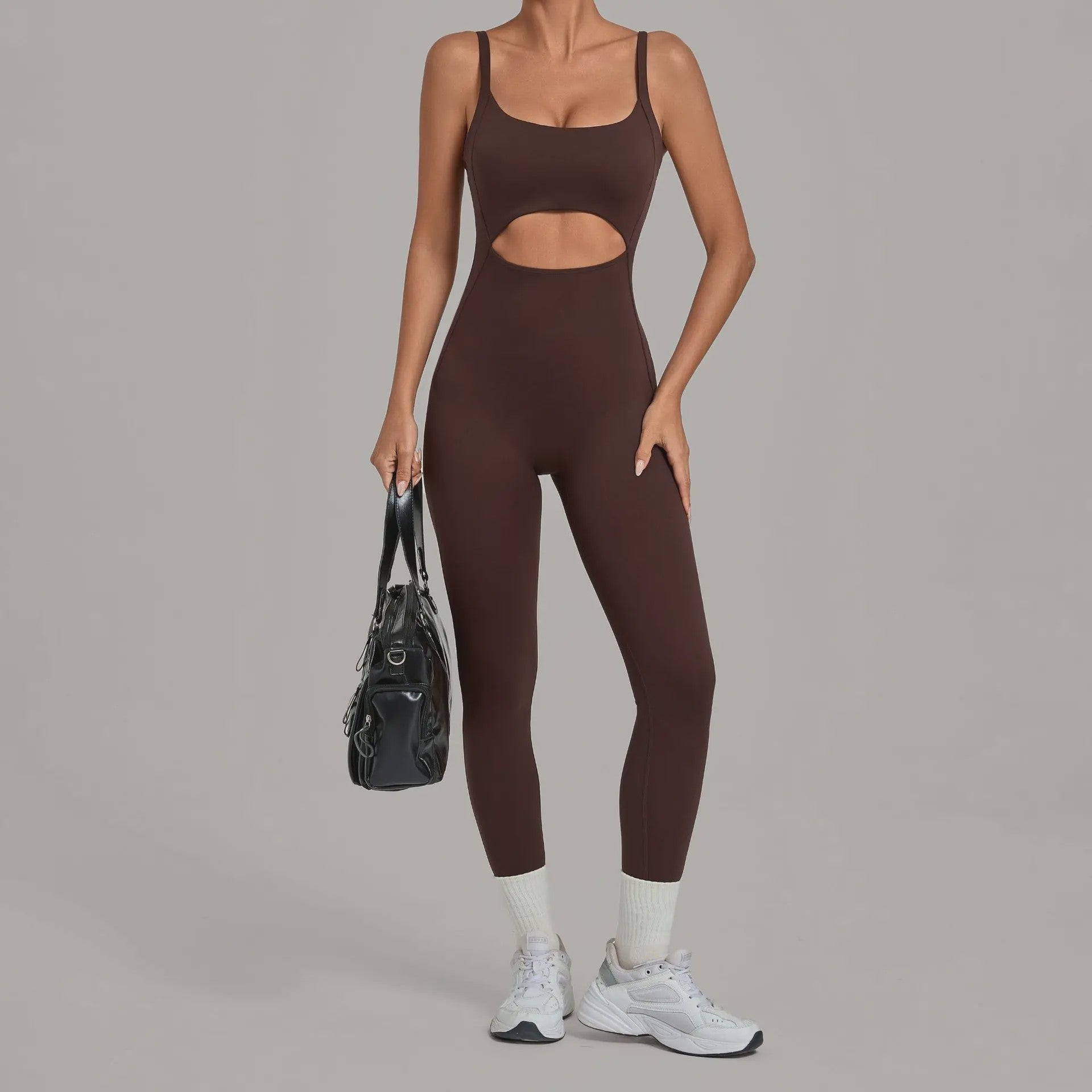Dames Sport Jumpsuit met Cut-out en Backless Design - Perfect voor Yoga, Fitness & Running