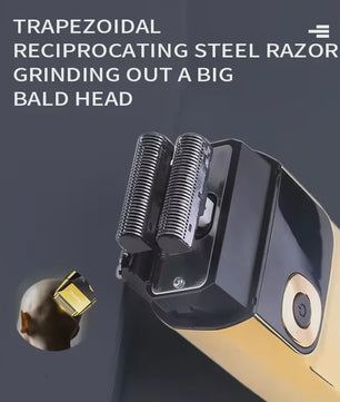 Kemei KM-1949 All Metal Hair Clipper & KM-2028 Shaver Set - Professioneel Draadloos Trimmer & Scheerapparaat