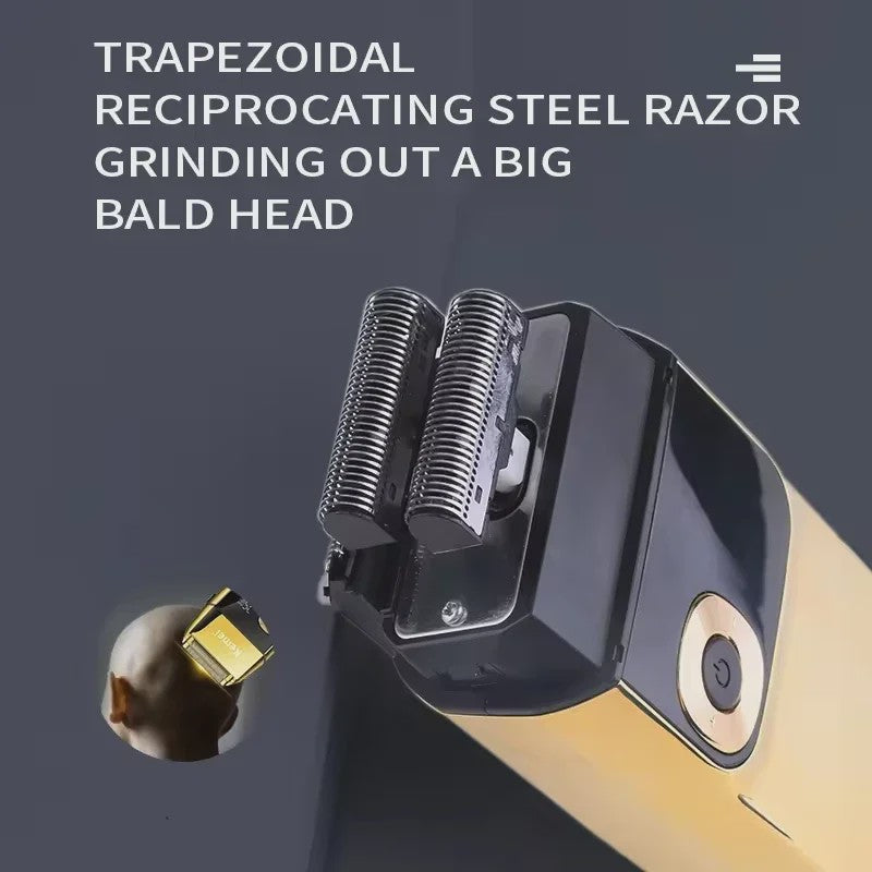 Kemei KM-1949 All Metal Hair Clipper & KM-2028 Shaver Set - Professioneel Draadloos Trimmer & Scheerapparaat