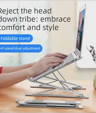 Verstelbare Aluminium Laptopstandaard - Opvouwbaar & Koelend