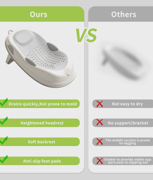Ergonomische Antislip Babybadsteun - Zacht & Comfortabel voor Baby's tot 6 Maanden