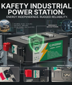 Easun 12V 200Ah LiFePO4 Accu met BMS | 6000+ Cycli | Zonne-energie, Camper, Boot, Thuisback-up