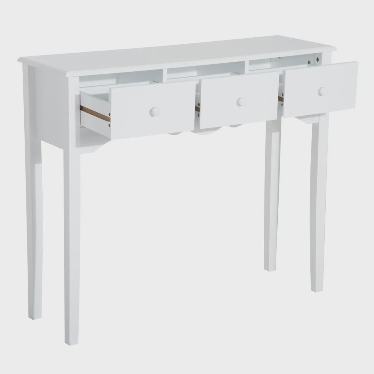 Stijlvolle Console Tafel met 3 Lades en Plank - 100x32x85cm