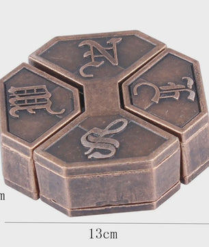Klassieke Metalen IQ Puzzel Set - Uitdagende Breinbrekers voor Volwassenen