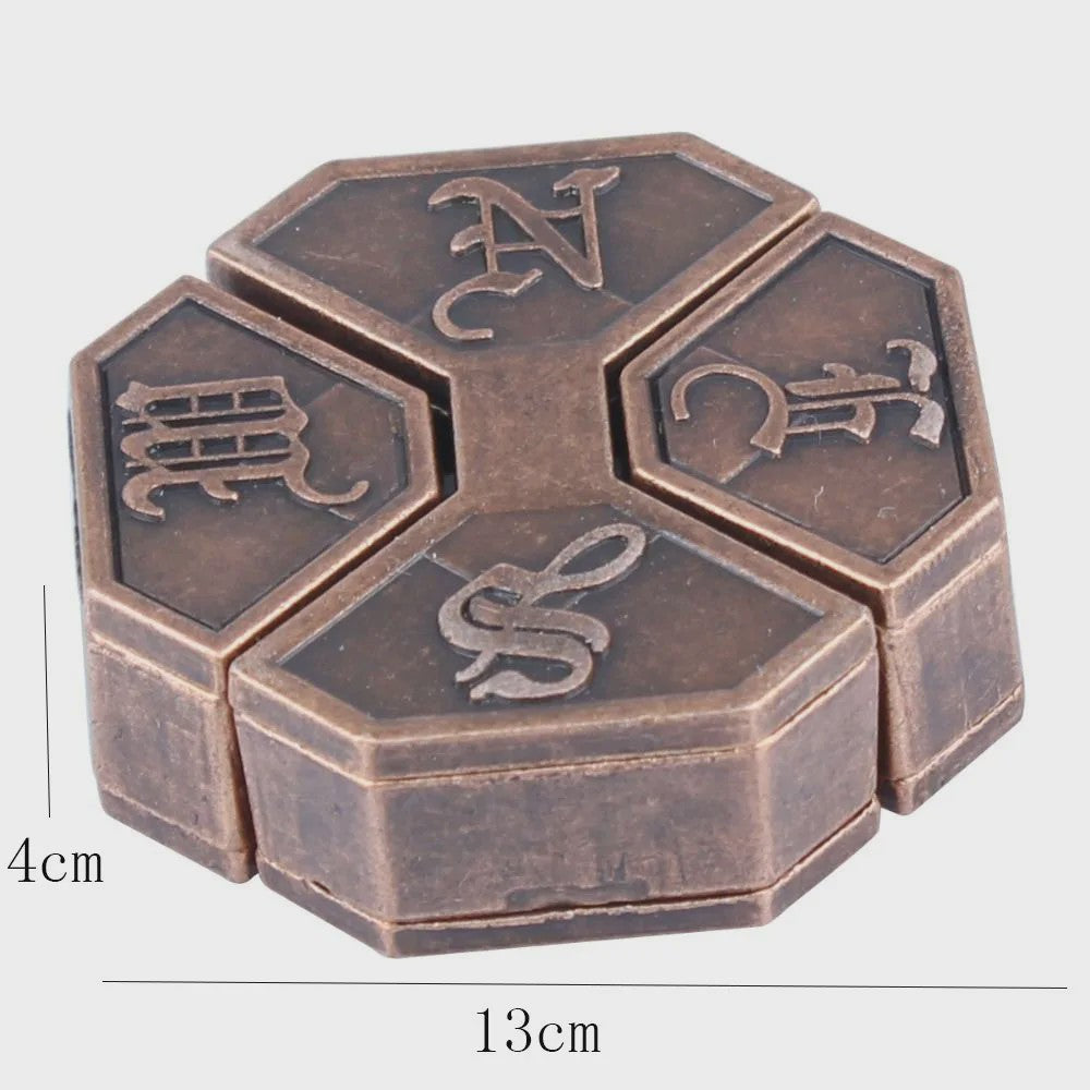 Klassieke Metalen IQ Puzzel Set - Uitdagende Breinbrekers voor Volwassenen