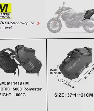 Rhinowalk Waterdichte Motor Zadel Tassen - 18L, 28L, 48L - Motorfiets Bagage Opslag