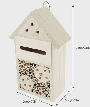 Houten Bijen- en Insectenhotel voor Tuin en Buiten - Natuurlijk Hout