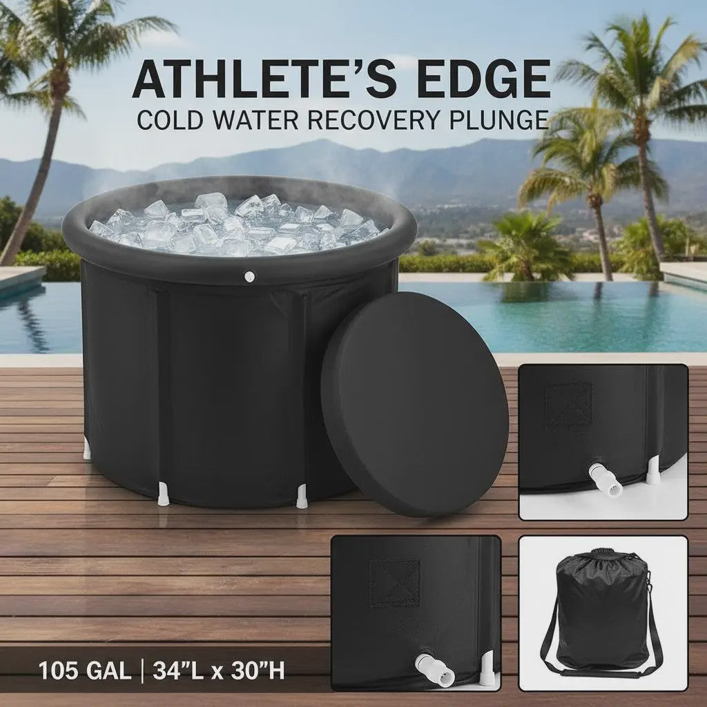 Draagbare Opblaasbare Cold Plunge Tub - 85x75cm, 330L - Ideaal voor Atleten & Herstel