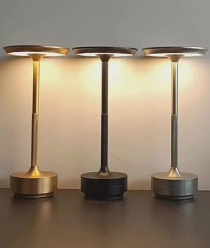 Draadloze Sfeerverlichting Tafellamp - Aluminium LED, Dimbaar & Oplaadbaar