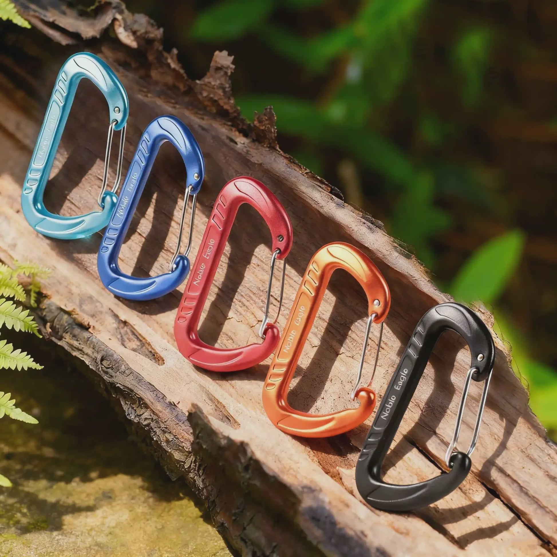 15kN Aluminium D-ring Karabiners Set - Zwaar, Lichtgewicht voor Outdoor & Camping