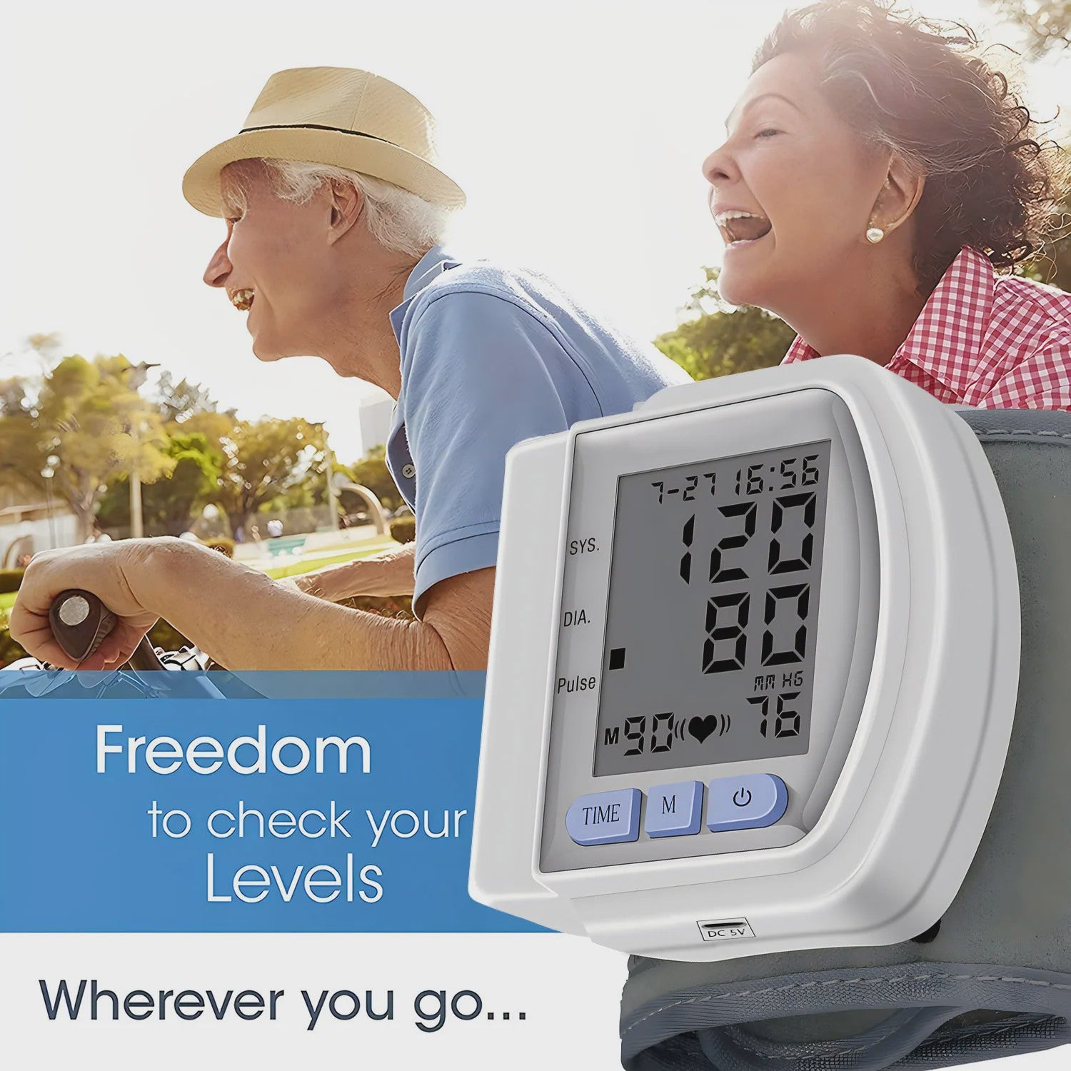 Automatische Pols Bloeddrukmeter met Hartslagmeter - Digitaal & Compact