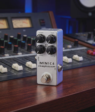Mosky MINI C4 Gitaar Compressor Effectpedaal - Metalen Shell, True Bypass