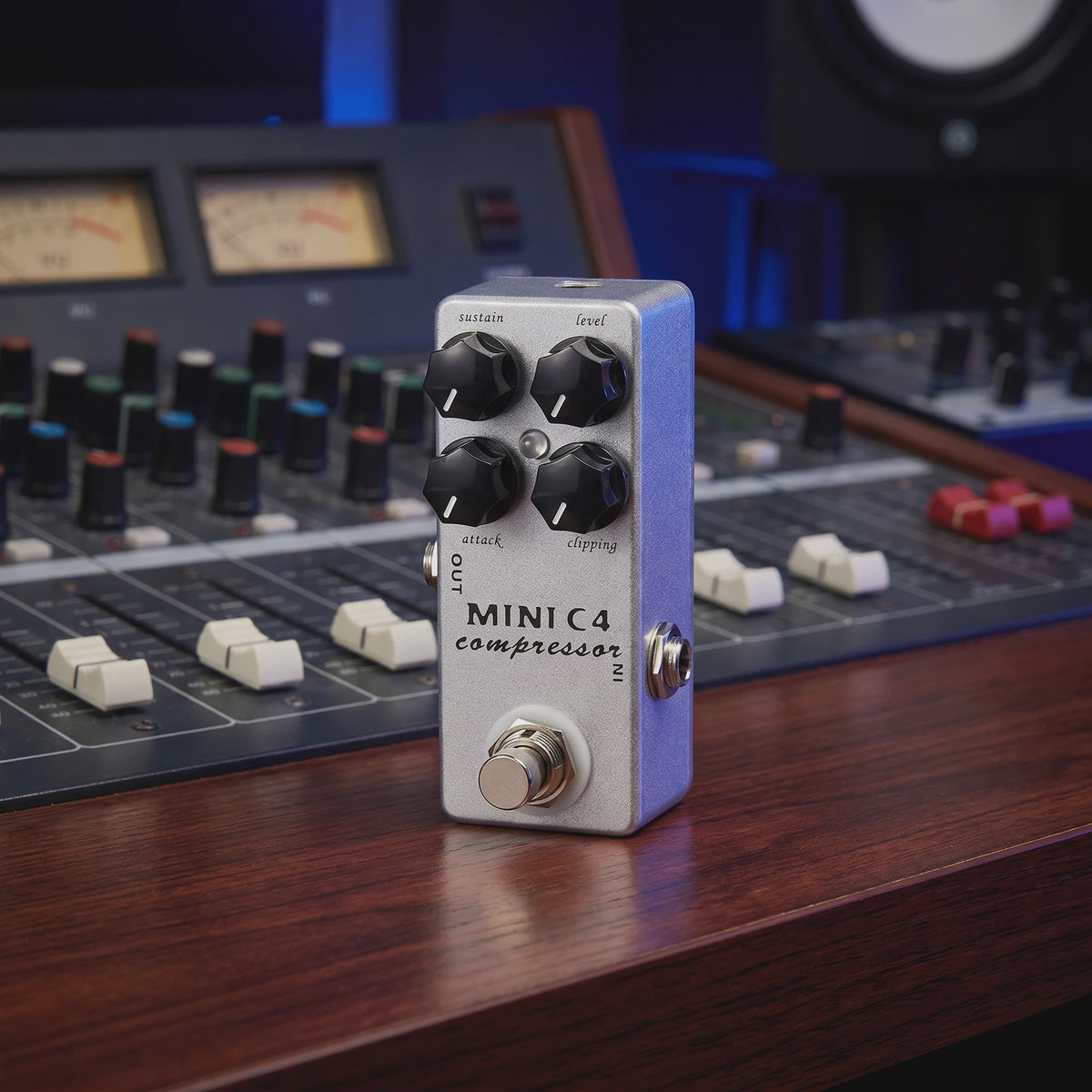 Mosky MINI C4 Gitaar Compressor Effectpedaal - Metalen Shell, True Bypass