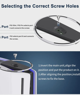 Verticale Standaard voor PS5, PS5 Pro & PS5 Slim - Zwart, Ruimtebesparend & Stabiel