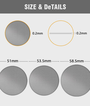 Espresso Puck Screen 0.2mm - Roestvrij Staal Filter voor Portafilter (51/53.5/58.5mm)
