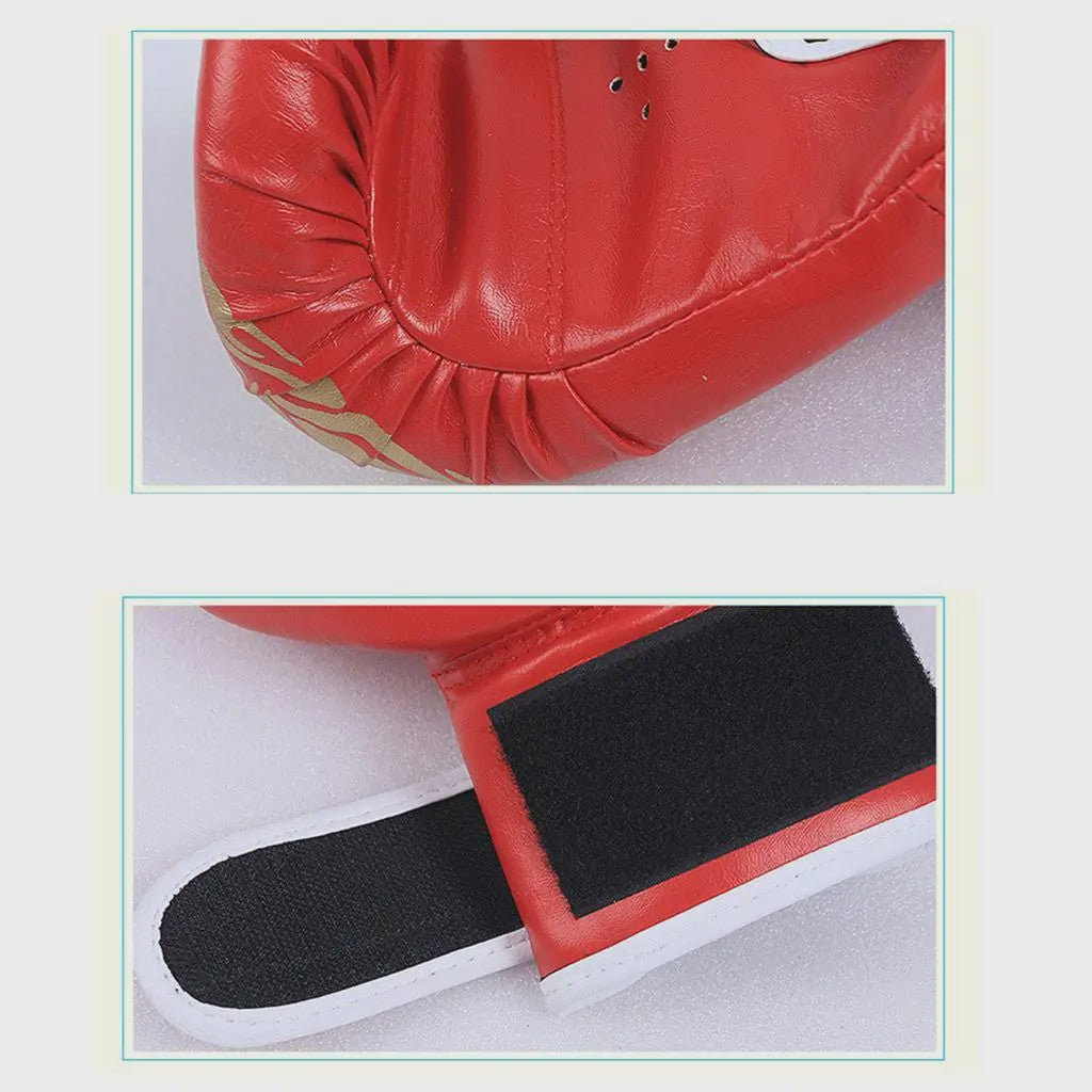 Professionele Bokshandschoenen & Helm Set voor Kinderen en Volwassenen - PU Leer