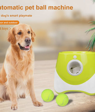 Automatische Tennisbal Werper voor Honden - Interactief Speelgoed met 3 Ballen