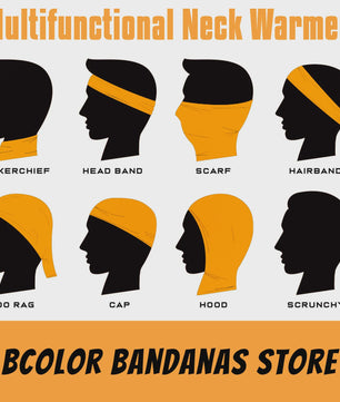 Multifunctionele Bandana Sjaal met UV-Bescherming | Hoofdband, Nekwarmer, Gezichtsbedekking