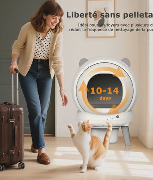 Automatisch Zelfreinigende Kattenbak - Grote Capaciteit, WiFi & App Bediening