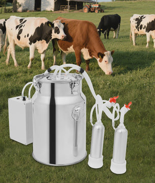 Elektrische Pulsatie Melkmachine 10L RVS Emmer - EU Standaard