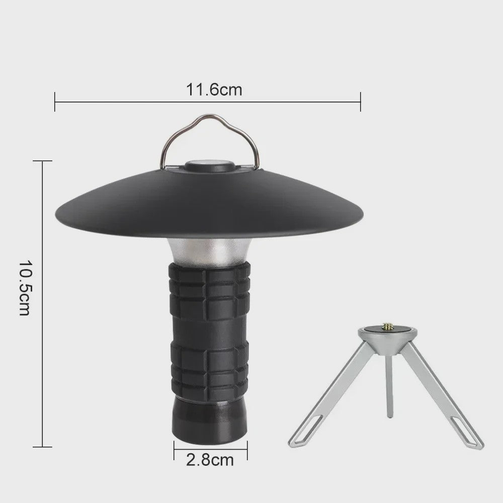 Draagbare Camping Lamp met Statief & USB-C Opladen - Outdoor Verlichting