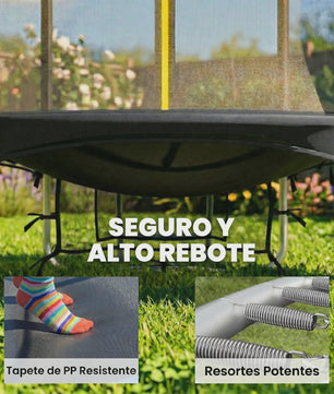 Sportnow Outdoor Trampoline Ø183 cm met Veiligheidsnet - Plezier voor +6 Jaar