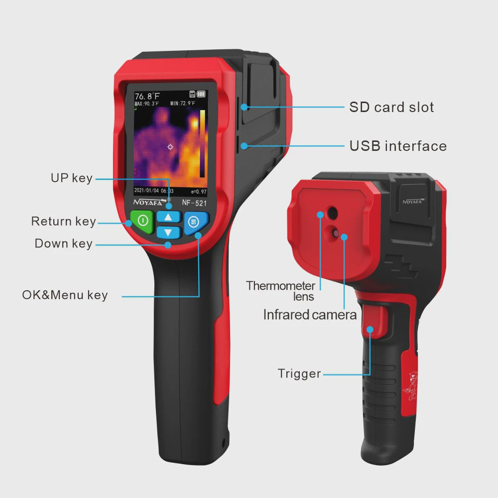 NOYAFA NF-521 Infrarood Thermische Camera | -20~400°C | Vloerverwarming Detector
