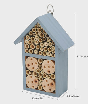 Houten Insectenhotel Ophangbaar - Beschutting voor Vlinders & Bijen