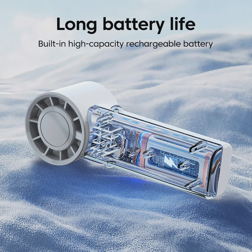 Draagbare Mini Ventilator met Nekkoord - Opvouwbaar, USB Oplaadbaar, 3 Snelheden